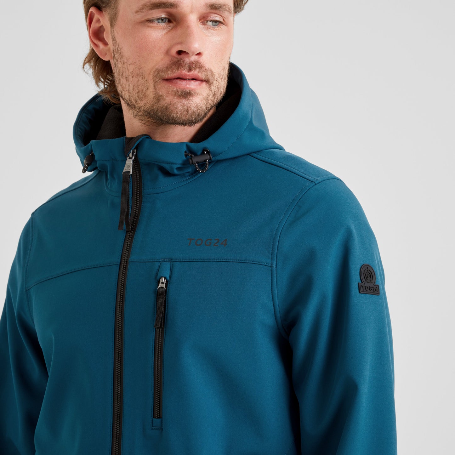 Retner Mens Waterproof Softshell Hooded Jacket - Marine Blue
