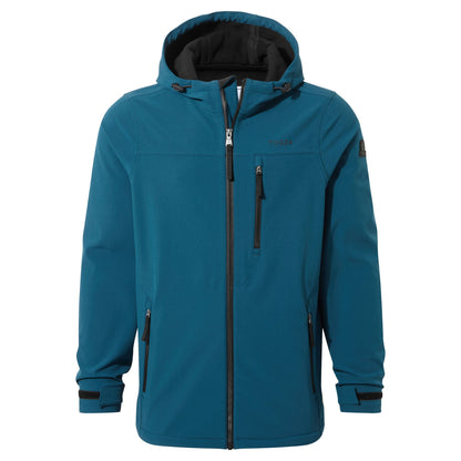 Retner Mens Waterproof Softshell Hooded Jacket - Marine Blue