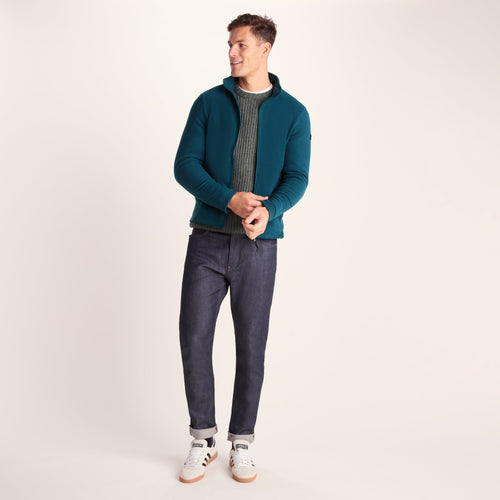 Revive Mens Fleece Jacket - Petrol Green