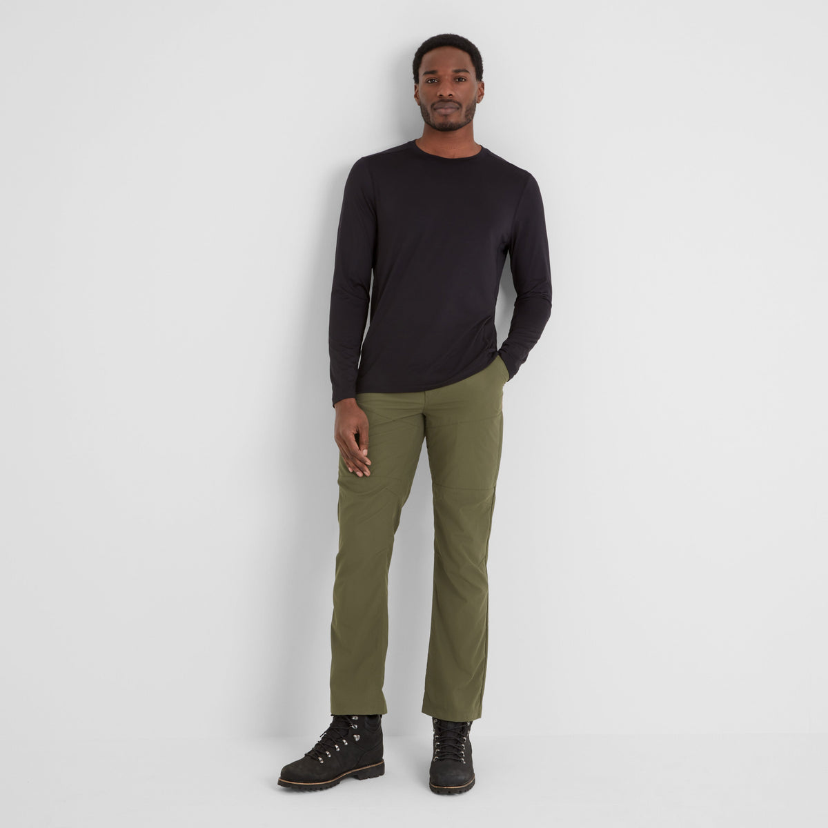 Rowland Mens Performance Trousers Regular - Khaki