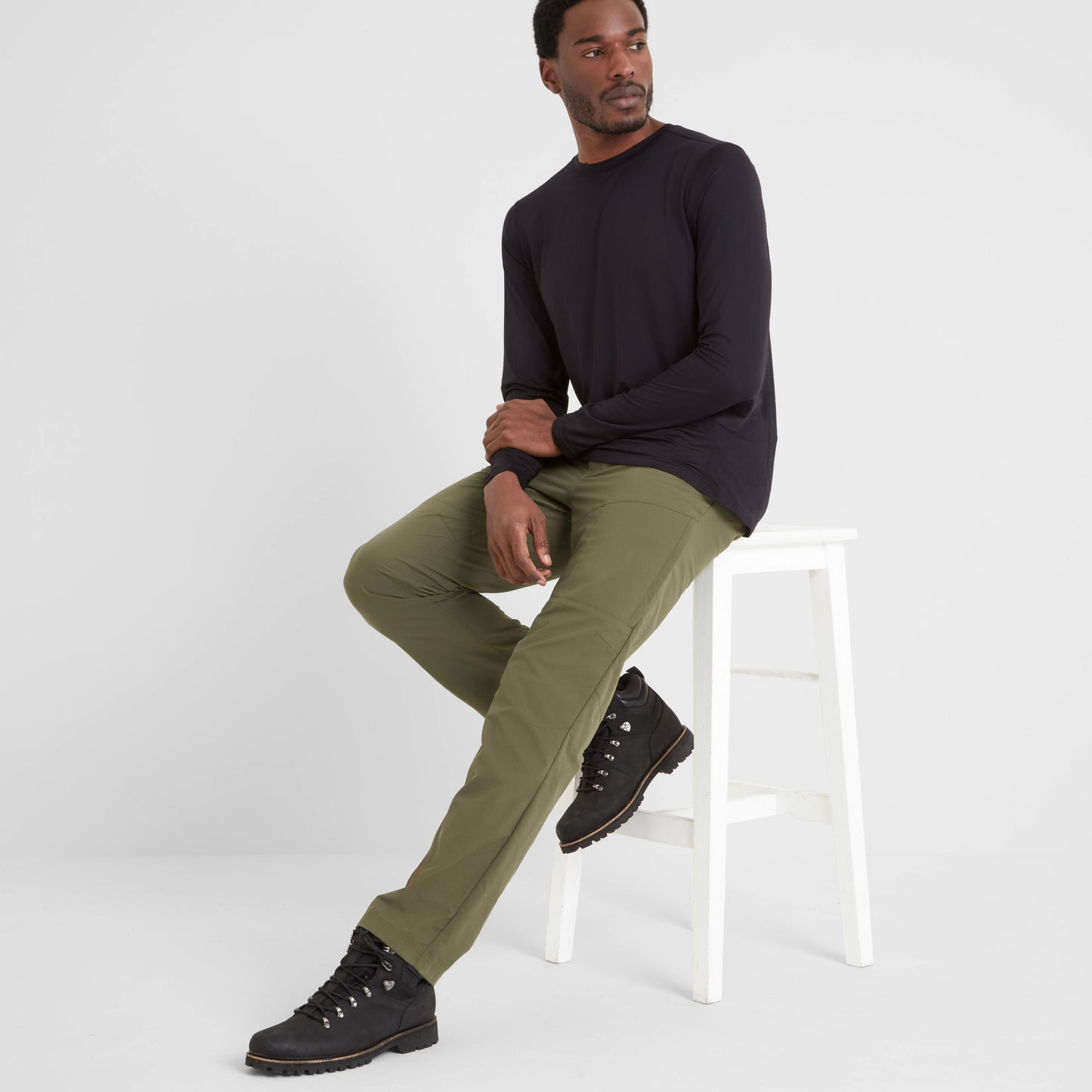 Rowland Mens Performance Trousers Regular - Khaki