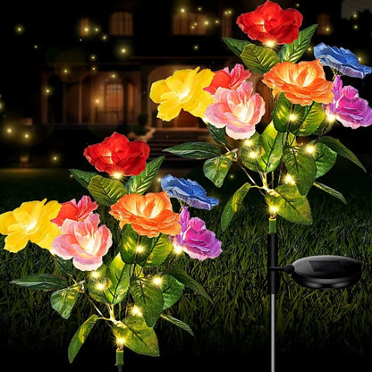 üéÅüî•‚òÄÔ∏è2026 NEW Solar Simulated Garden Lights,upgraded solar panels, IP44 dustproof and waterproof
