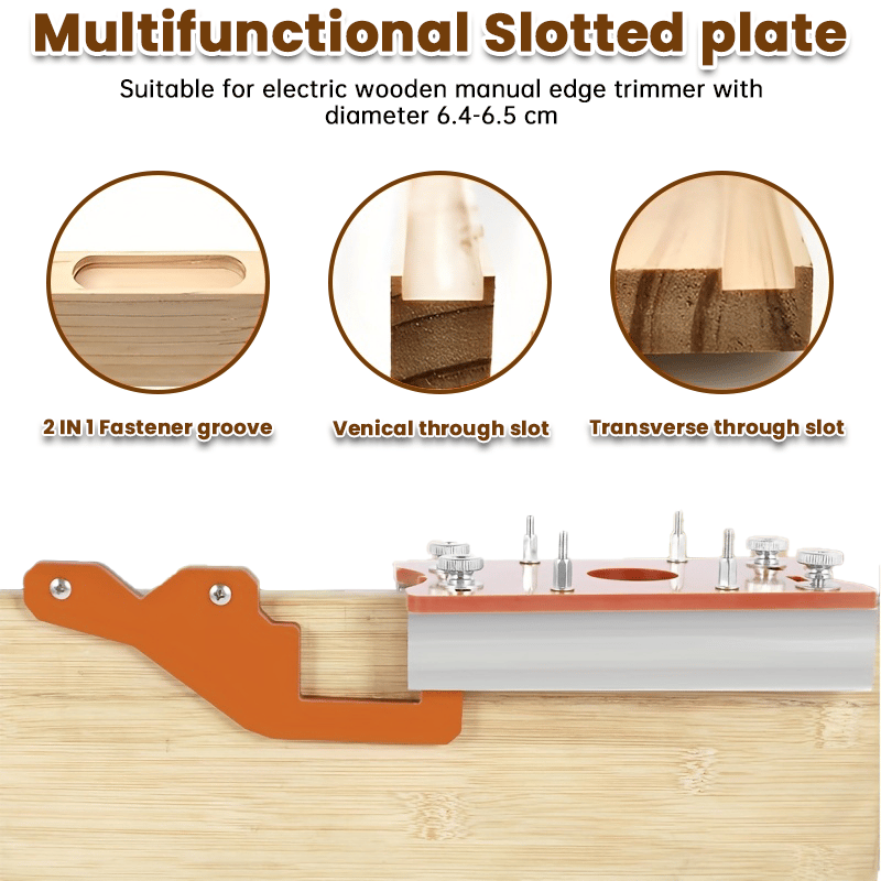 Dailyardtool¬Æ 2-in-1 Woodworking Trimmer Slotting Auxiliary Positioning Bracket