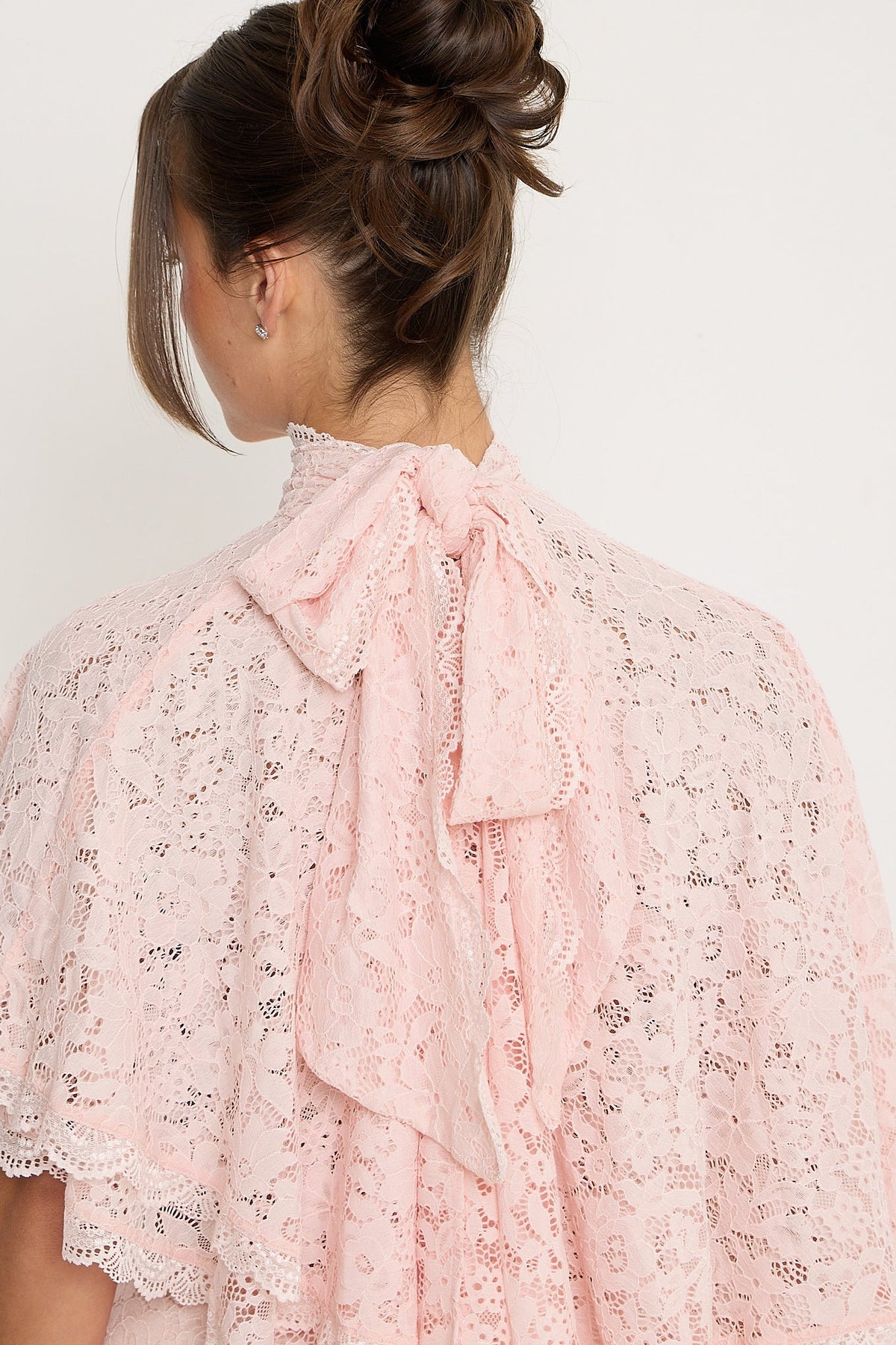 Carmen Lace Top | Pink
