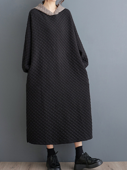 Stylish Women's A Line Hooded Dress | Eva Trends