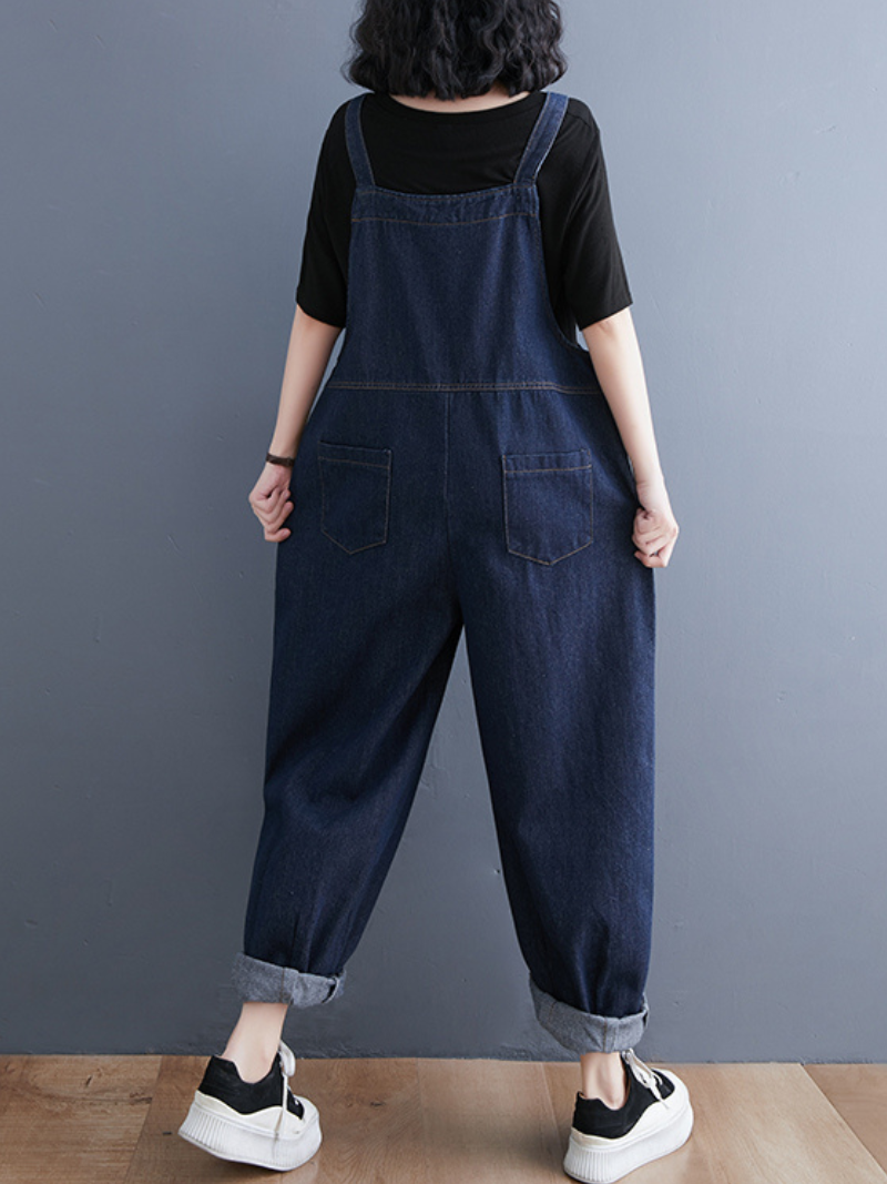 Denim High Wais Overalls - Super Comy & Relaxed | Eva Trends