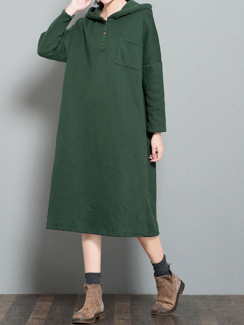 Chic Hooded Sweater Dress for Women | Eva Trends