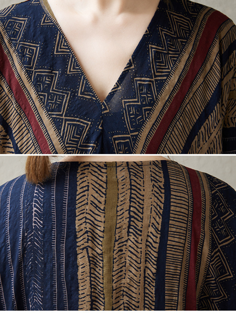 Women's Summer Perfect Printed Loose Kaftan Dress