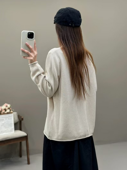 Women's Classic Everyday Wear T-Shirt  Crew Neck Sweater