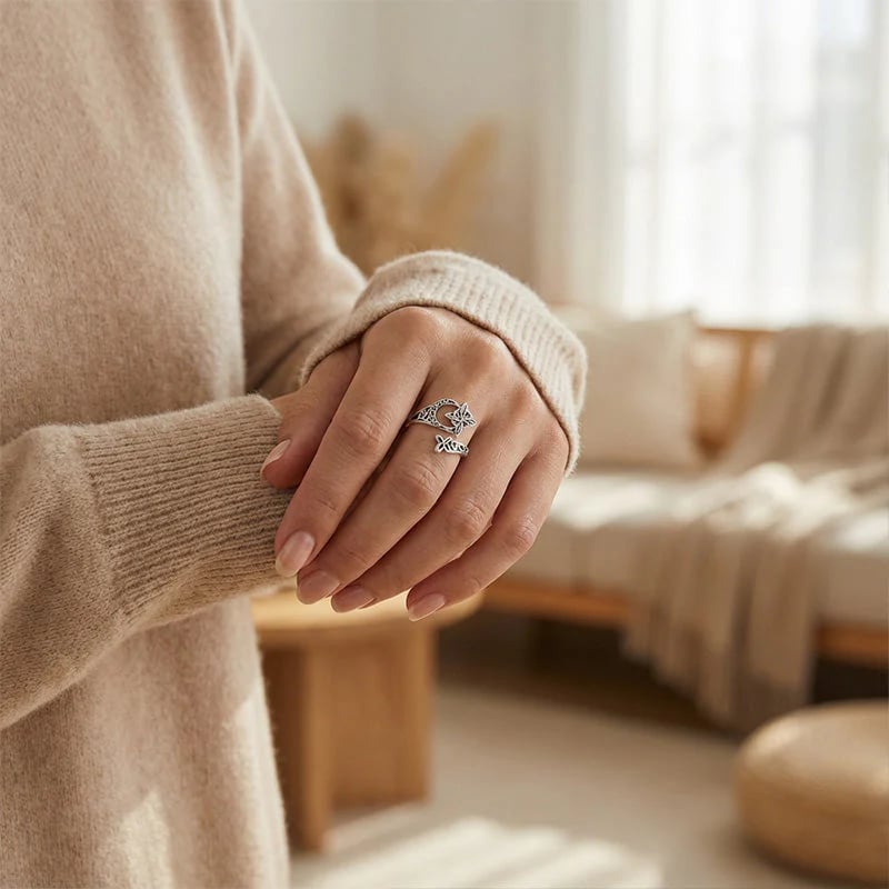 üß°Celtic Knot Open Ring‚ú®