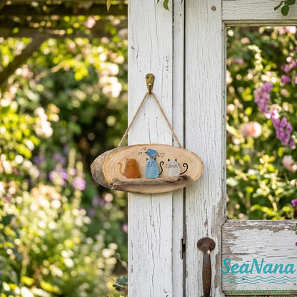 üòª Super Cute Sea Glass Cat Wall Hanging üíï‚ú®üêæ