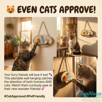 üòª Super Cute Sea Glass Cat Wall Hanging üíï‚ú®üêæ