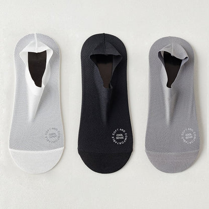 üß¶3-Pair Invisible Grip Socks Pack üß¶Breathable | Low-Cut | Anti-Slip | Sweat-Absorbing
