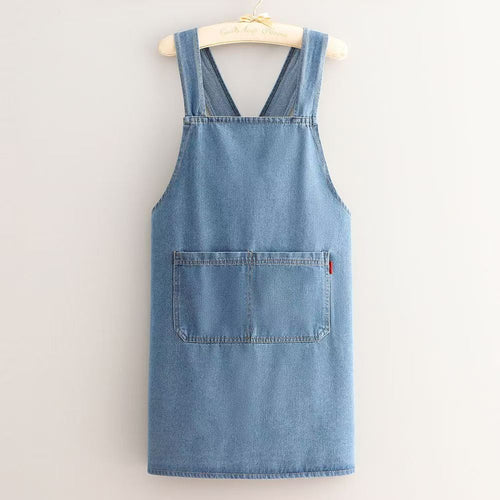 Adult Jour Apron - Lightweight Cotton Apron with Front Pocket, Ideal for Everyday Use, Waist Strap