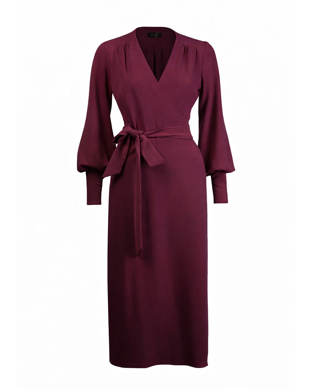 1970s Ossie Wrap Dress - Aubergine