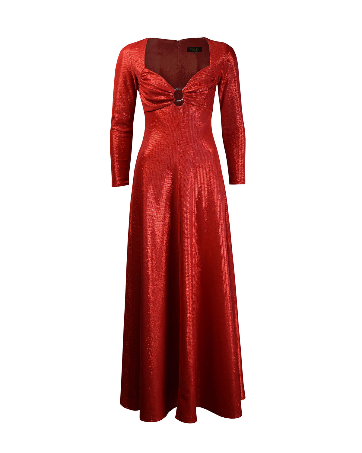 1970s Roslyn Evening Dress - Disco Red