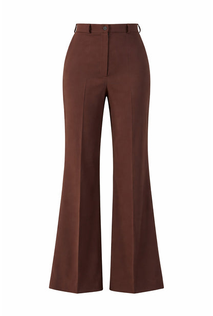 1970s Bianca Soft flare Trousers - Brown
