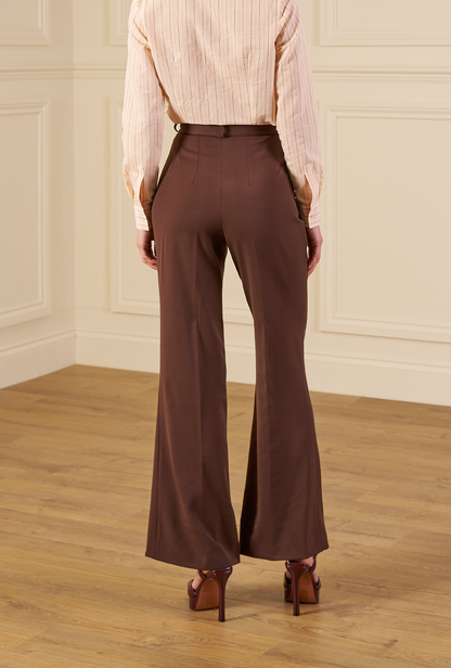 1970s Bianca Soft flare Trousers - Brown