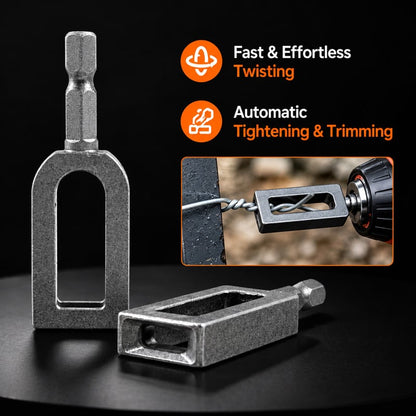 üß∞Steel Wire Twisting Tool for Drill - Fast Tightening & Auto Trimming Wire Twist Attachment