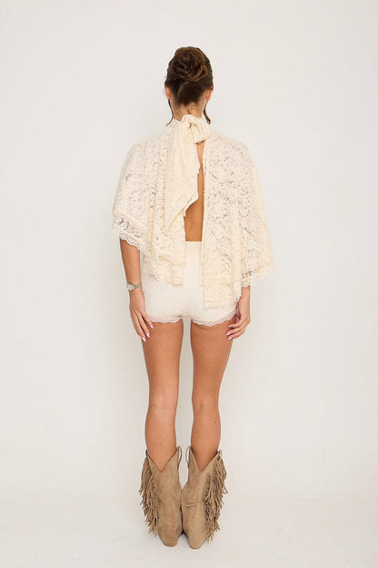Carmen Lace Shorts | Cream