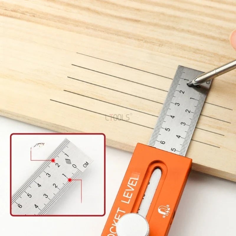 üìèMultifunctional Marking Level Ruler