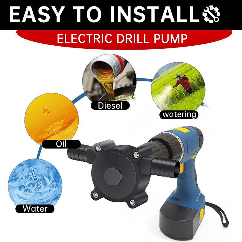üî• üë®‚Äçüåæüî•Portable Electric Drill Pump