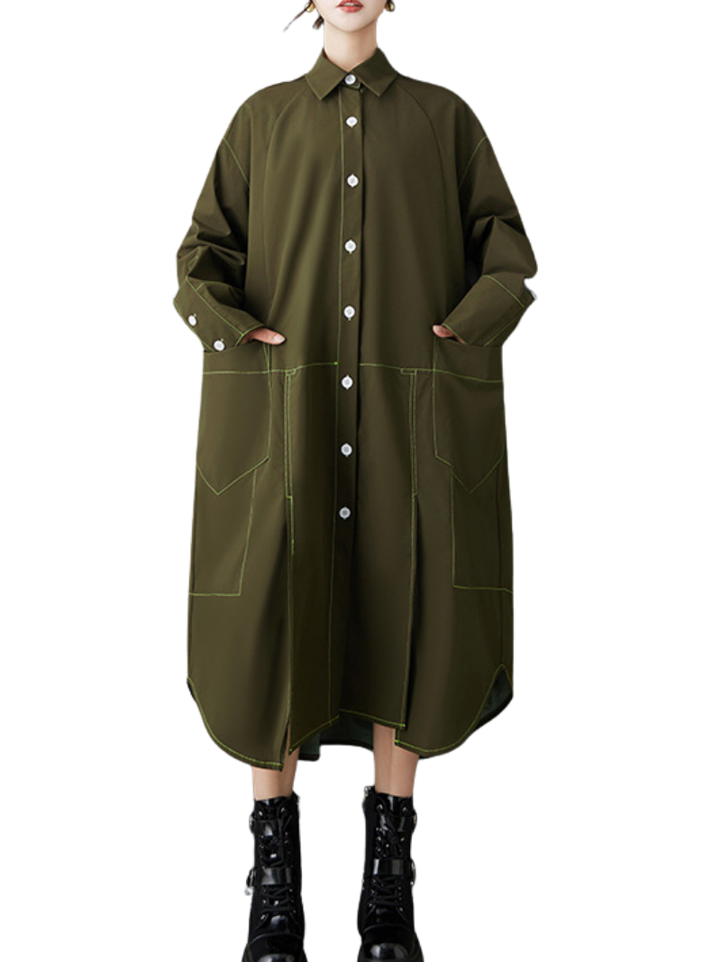 Chic Style Relaxed Fit Women's Shirt Dress | Eva Trends