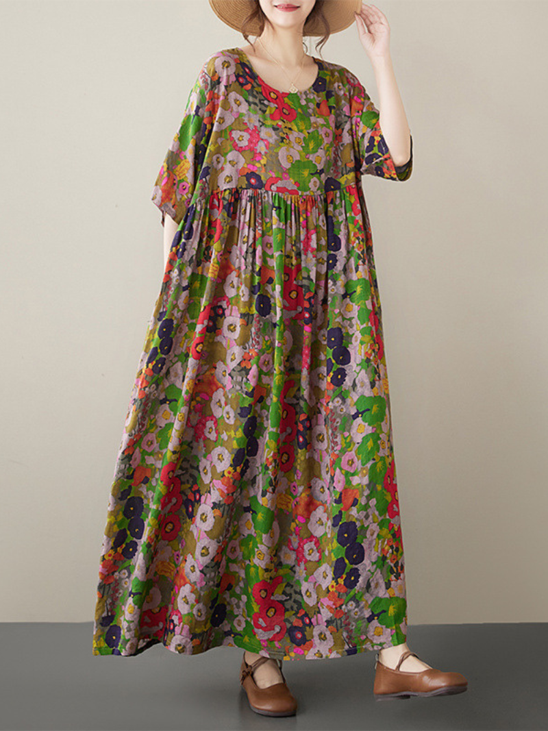 Loose Summer Floral Smock Dress for Women | Eva Trends