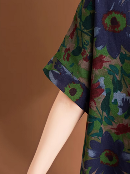 Trendy & Lightweight Summer Floral Midi Dress | Eva Trends