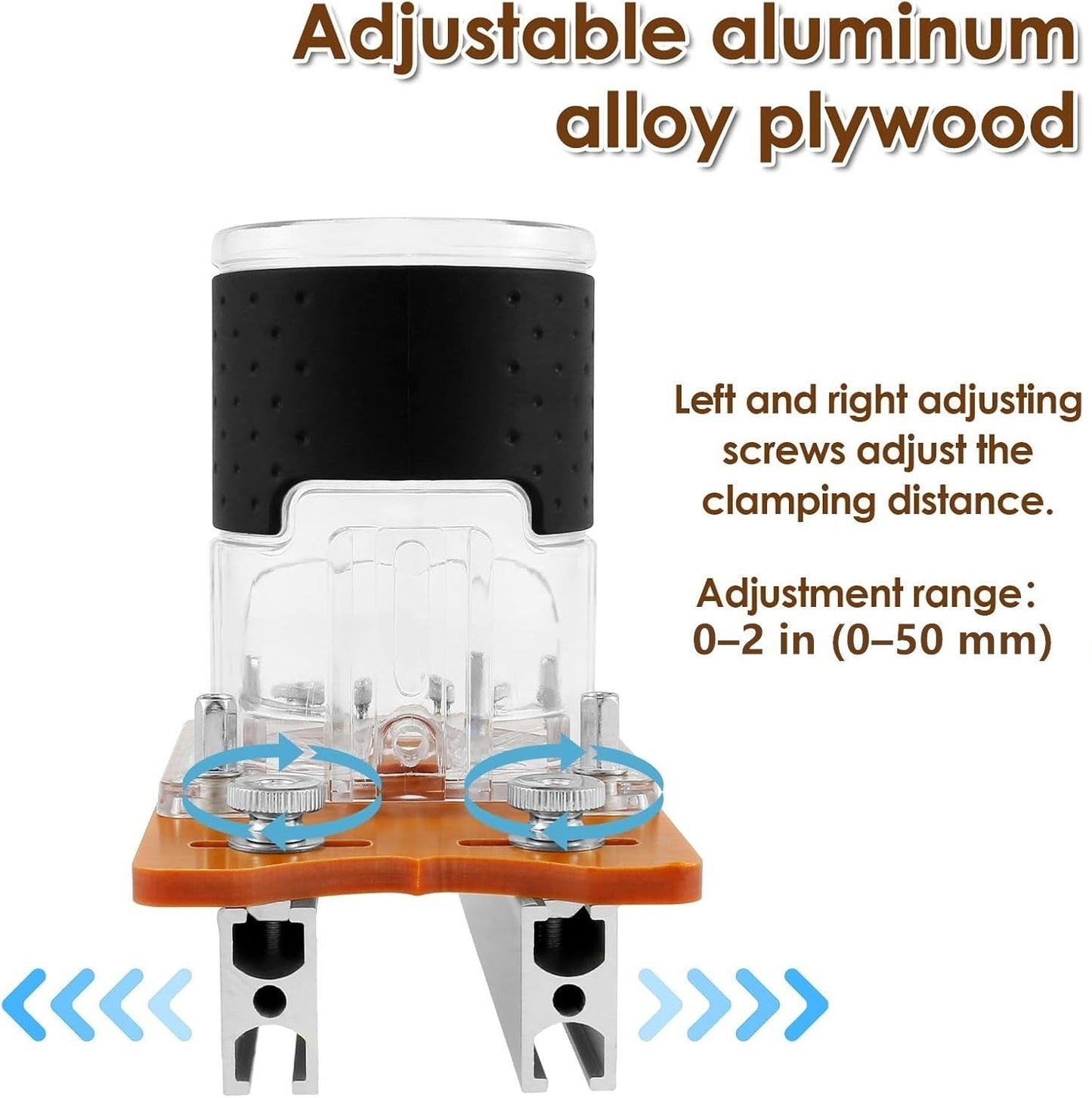 Dailyardtool¬Æ 2-in-1 Woodworking Trimmer Slotting Auxiliary Positioning Bracket