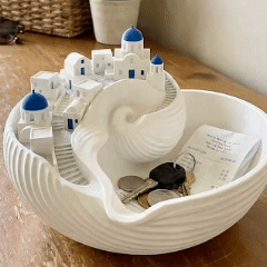 üåä Santorini Catchall Bowl