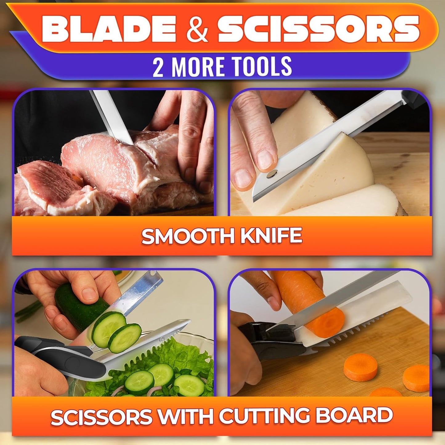 üî•‚ú®2 in 1 Kitchen Scissors for Food
