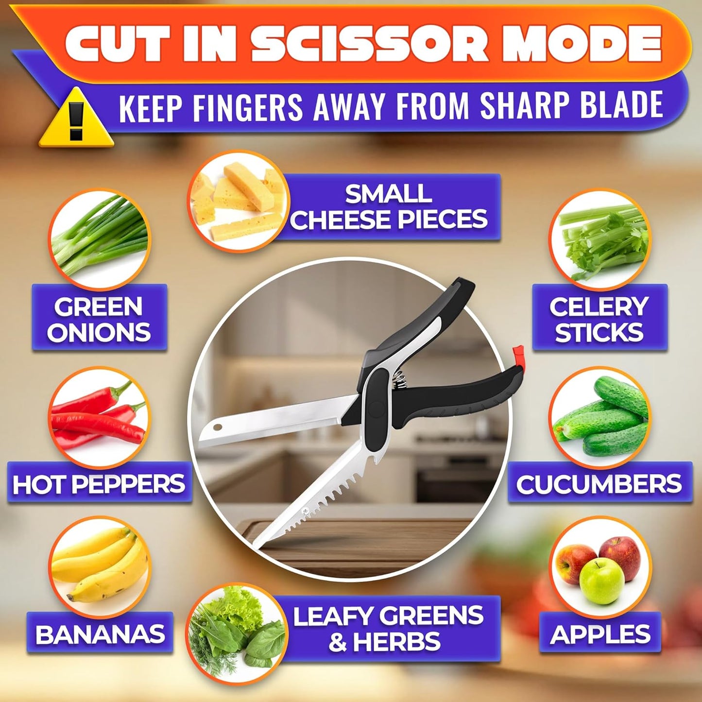 üî•‚ú®2 in 1 Kitchen Scissors for Food