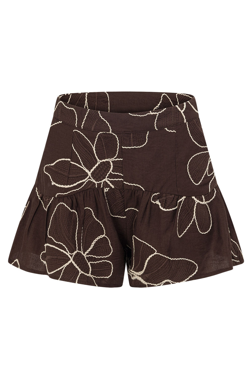 Luna Shorts - Chocolate Floral