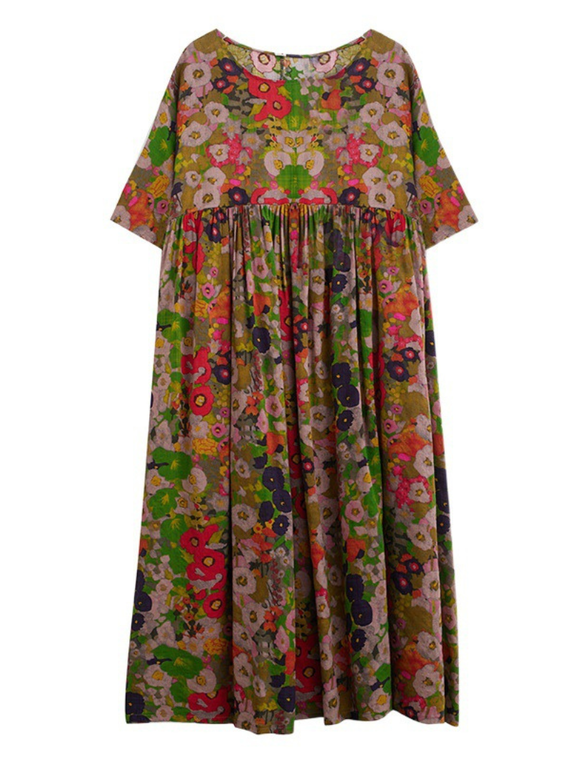 Loose Summer Floral Smock Dress for Women | Eva Trends