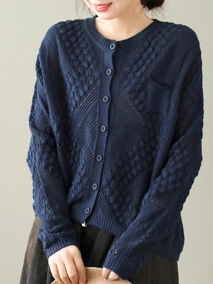 Women's Comfortable Daily Wear Crew Neck Loose Sweater