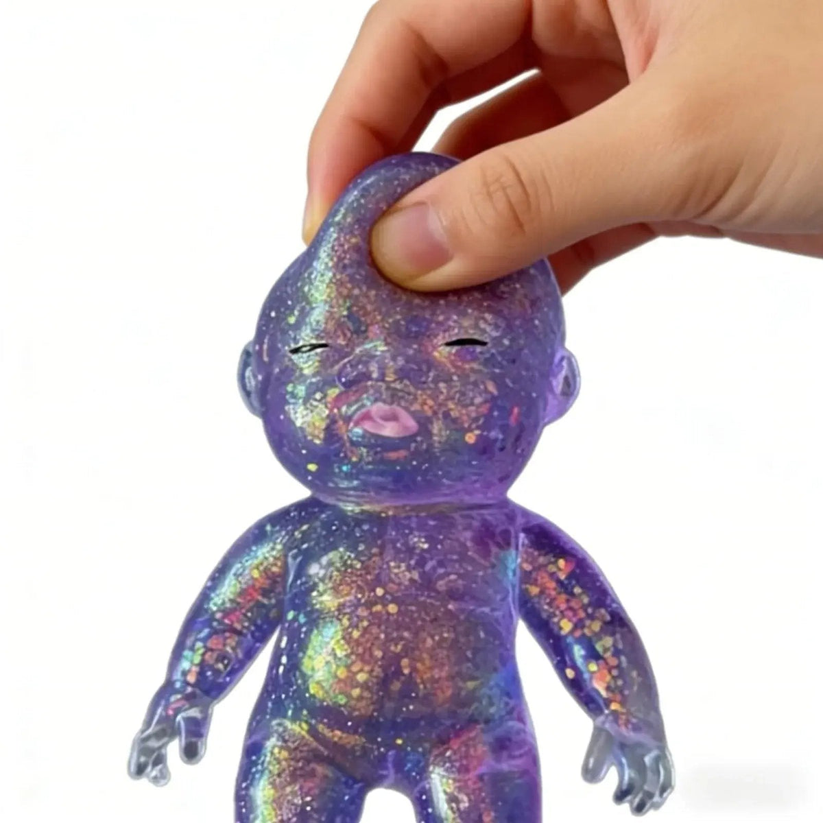 Curiosities Sugar Swaps Jumbo Baby Squishy Toy,low Rising Glitter Squeeze Toy for Stress Relief