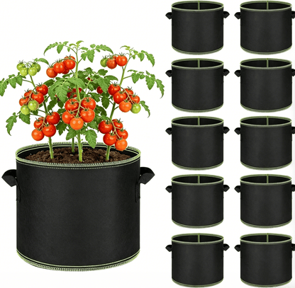 üå± Gallon Grow Bags ‚Äì Heavy Duty Aeration Fabric Pots with Handles for Vegetables, Flowers & Fruits ü™¥