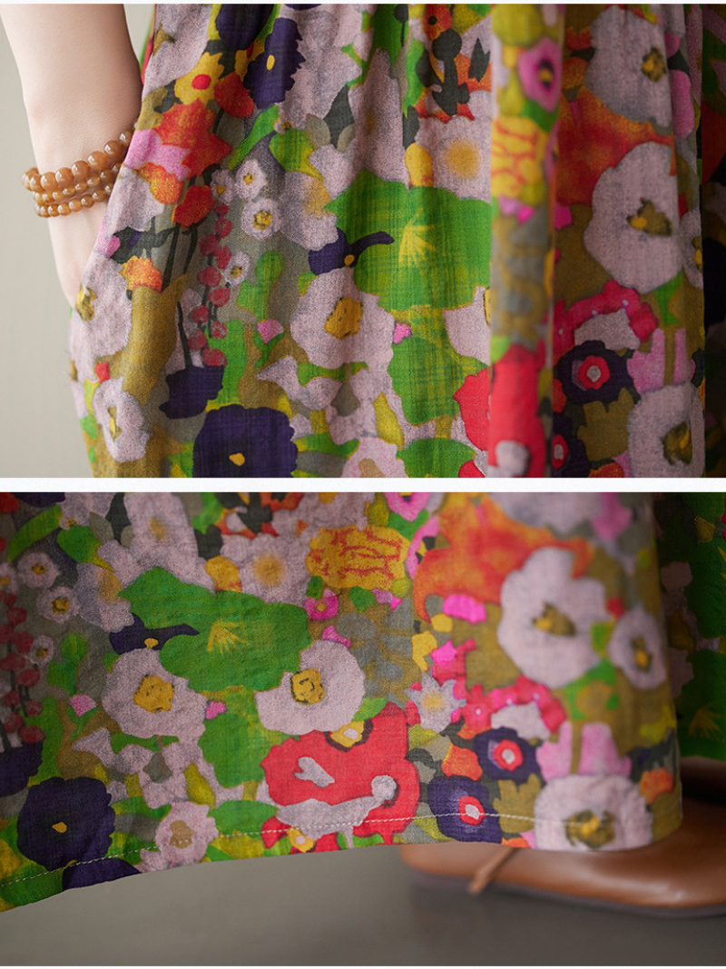 Loose Summer Floral Smock Dress for Women | Eva Trends