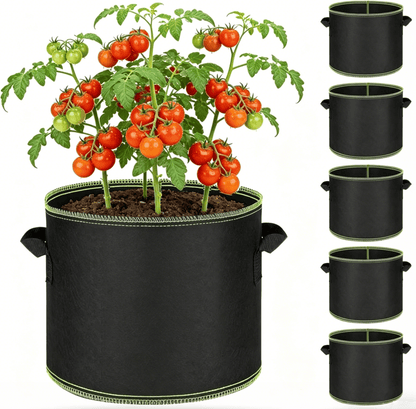 üå± Gallon Grow Bags ‚Äì Heavy Duty Aeration Fabric Pots with Handles for Vegetables, Flowers & Fruits ü™¥
