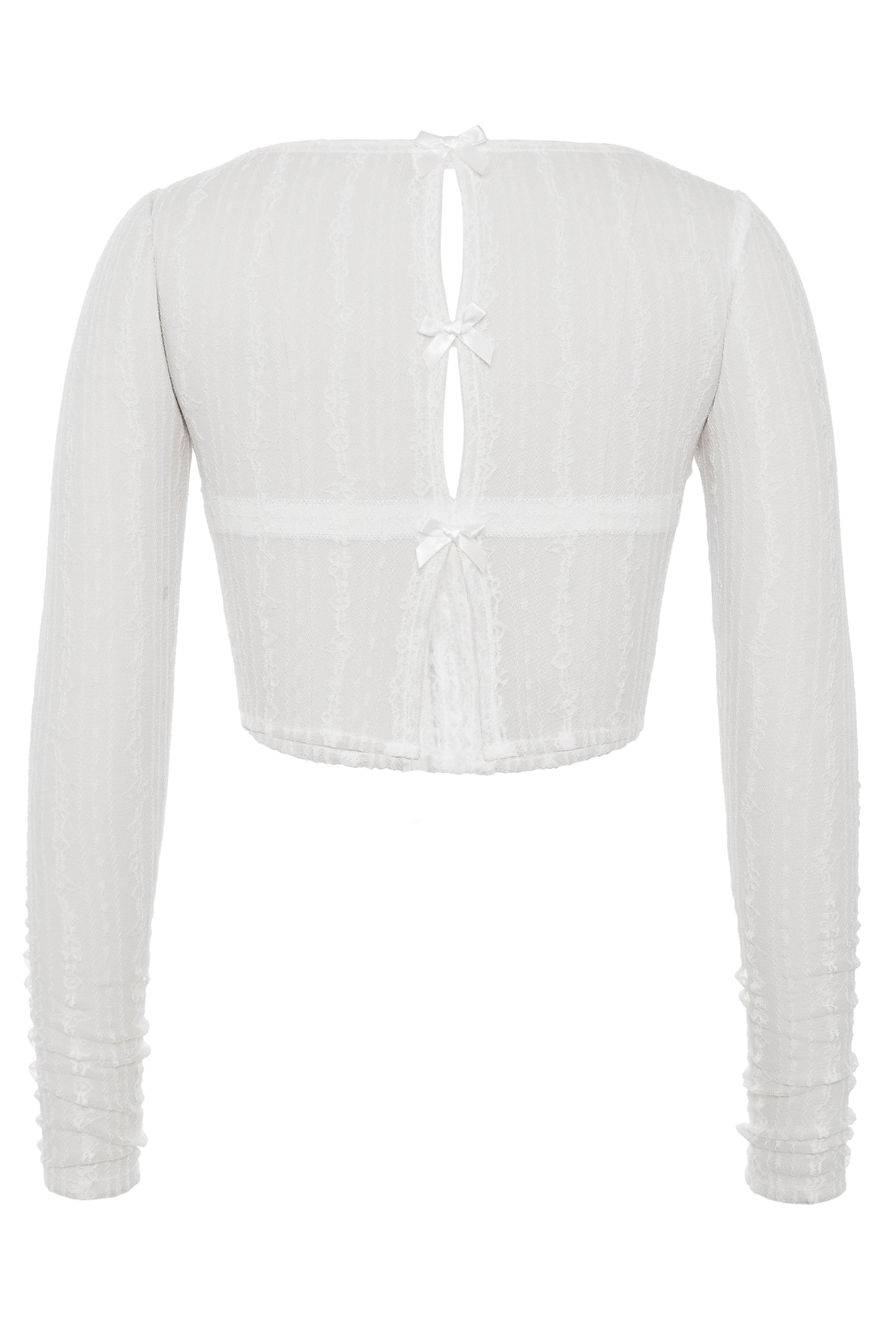 Affetto Lace Long Sleeve Top