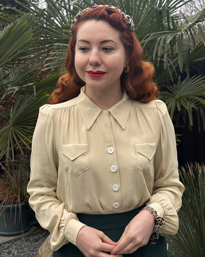 1940s Sweetheart Blouse - Antique