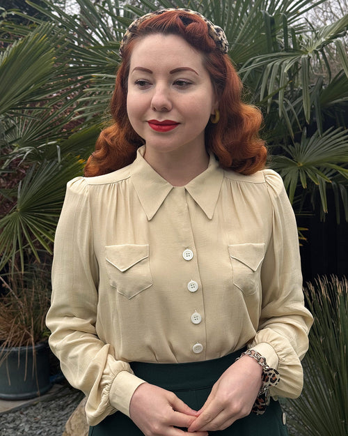 1940s Sweetheart Blouse - Antique