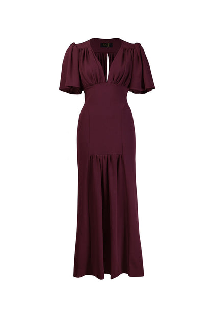 1970s Clarke Maxi Dress - Aubergine