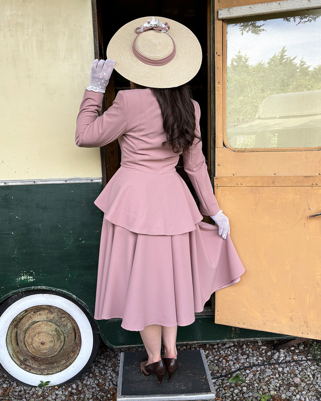1950s Lilian Jacket - Blush