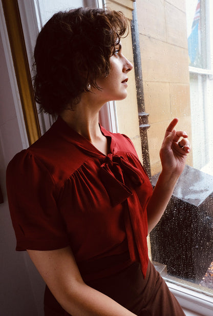 1930s Beau Blouse - Port