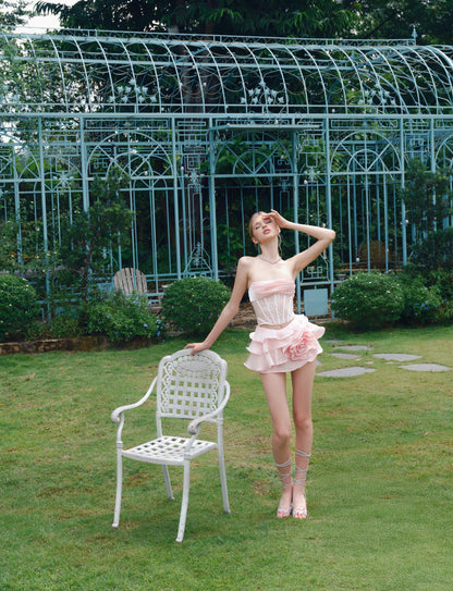 Roselène Skirt - Dusky Pink
