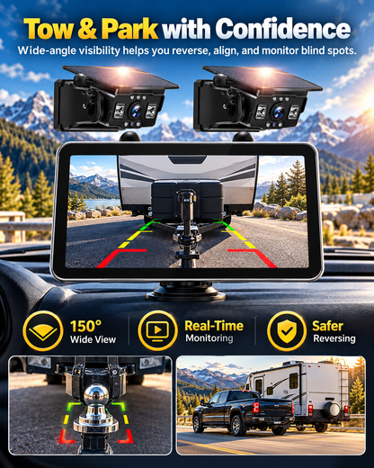 Magnetic Solar Wireless Backup Camera
