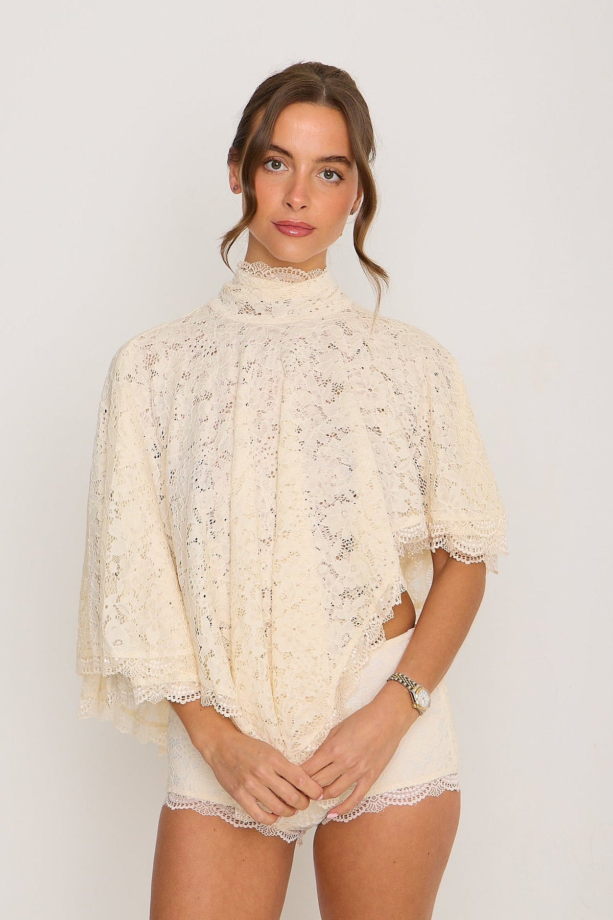 Carmen Lace Top | Cream