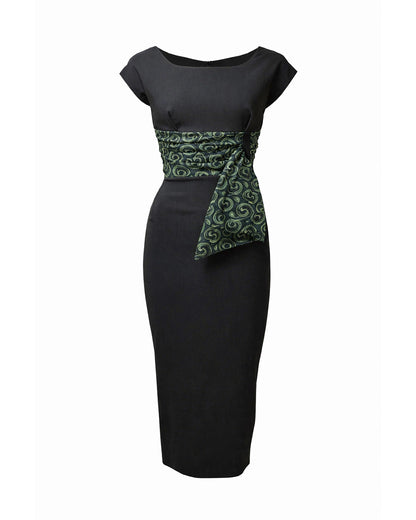 1960s Manhattan Cocktail Dress - Emerald Halo